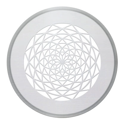 Zehnder Design-Gitter CLRF / TVA, Sans soucis, weiß, Durchmesser 160 mm, inklusive Filter
