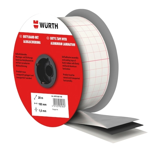 Würth Dichtungsband Butyl Lüftung 100MMX20M