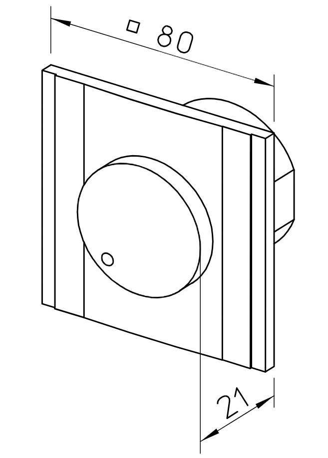 Helios ESU 1, UP-Drehzahlsteller, Stufenlos 1-PH, I max. 1 A, 230 V HE/ESU/1