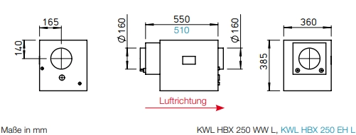 Helios HygroBox KWL HBX 250 EH L
