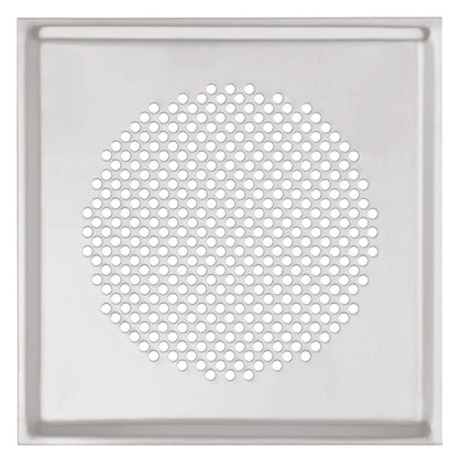 Zehnder Design-Gitter CLRF / TVA Venezia, Edelstahl, 160 x 160mm, inklusive Filter