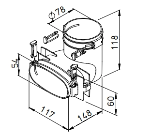 Helios FlexPipe Transition 90° FRS-ÜV 51-75