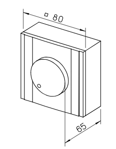 Helios Drehzahl-Potentiometer mit Betriebsanzeige PA 10