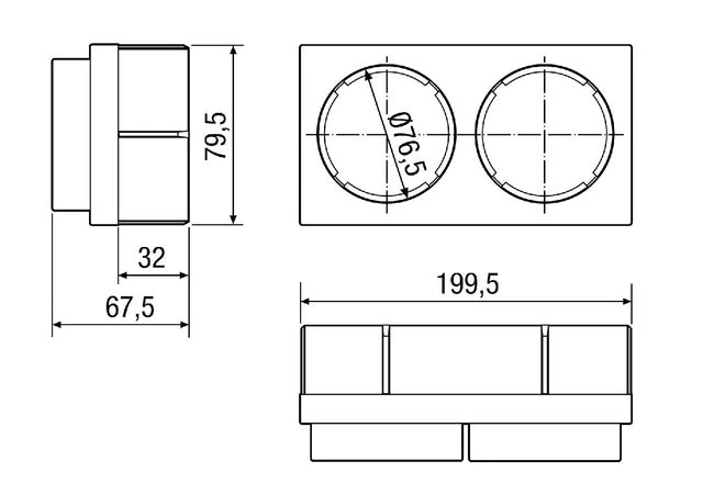 Maico Slide-in adapter MF-WE75