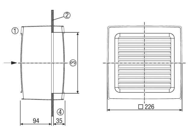 Maico Axial Window fan EVN 15
