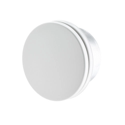 pro Zuluftventil mit geradem Ventilteller, NW 125mm, Befestigung durch Klemmfedern, weiß RAL9010