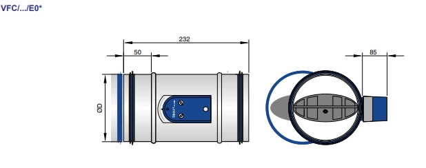 Trox Volumenstromregler VFC/200/E02