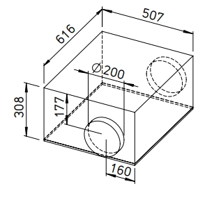 Helios Inline fan SB EC 200 B SILENTBOX
